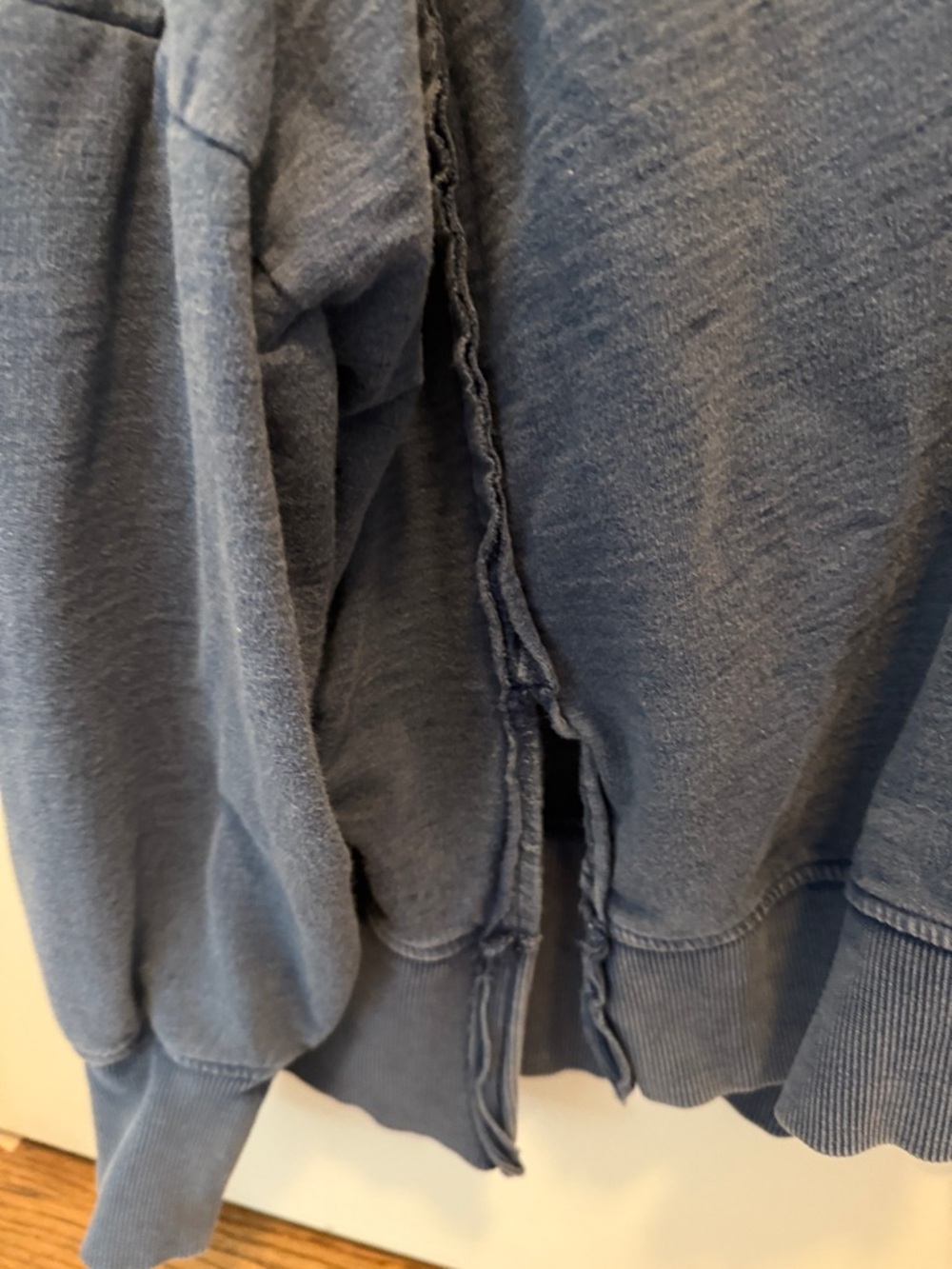 Pilcro Blue Textured Henley Pullover - Picture 4 of 5